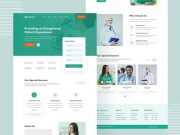 Free Healthcare XD Landing Page - Xd File