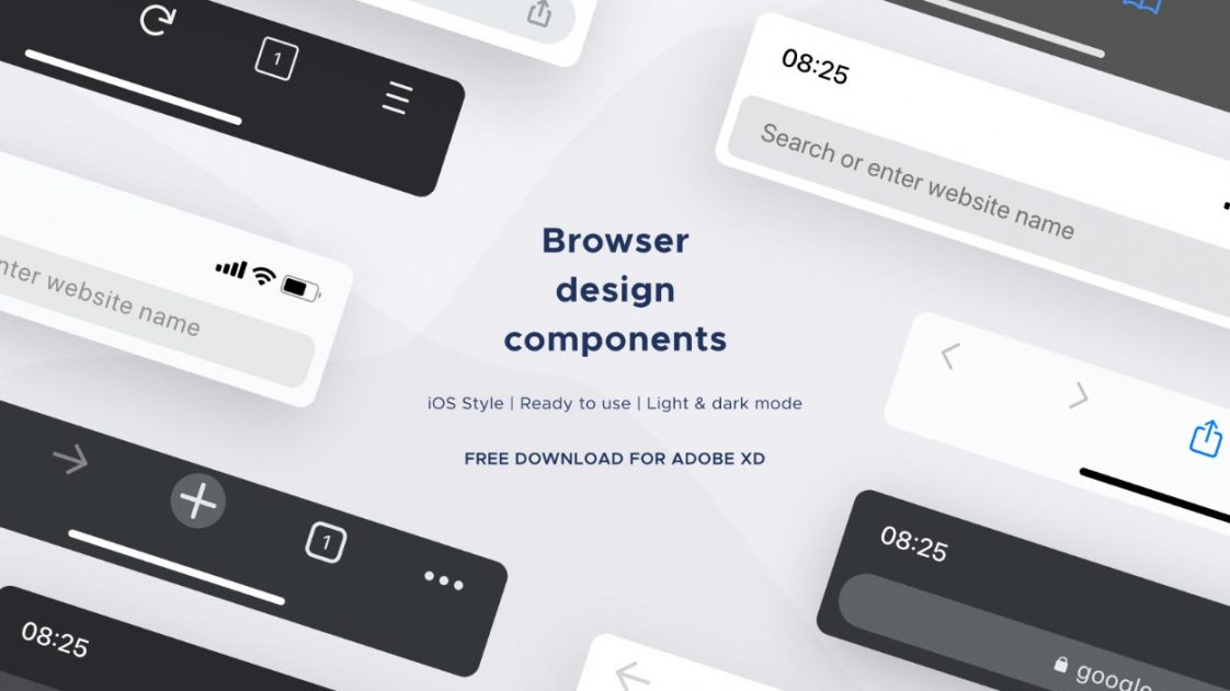 Free Responsive Web Browser Mockup PSD - Xd File