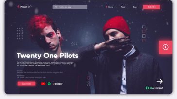 Free Music XD Homepage Concept