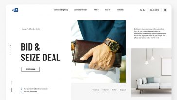 Free eCommerce Store XD Web Template