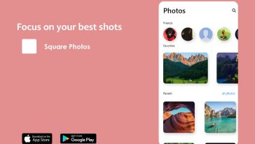 Simple Photos App XD Template