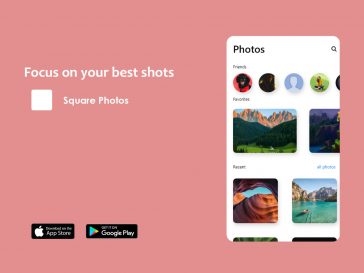 Simple Photos App XD Template