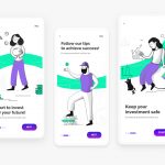 Free Trading App Onboarding XD Screens