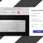 Credit Card Checkout UI Web Design