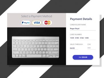 Credit Card Checkout UI Web Design