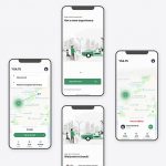 Free Taxi Service Free XD UI kit