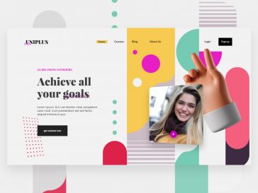 Free Uniplus Learning Platform XD Template