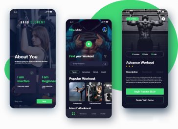 Free Workout App XD Resource