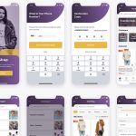 Free eCommerce App Template XD