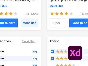 Free eCommerce Starter XD Kit