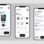 Shopping Checkout Flow UI Screen XD