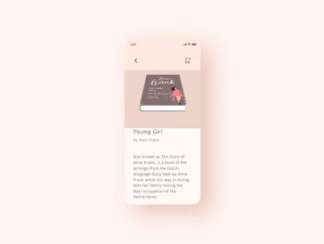 3D Ebook Flip Animation Adobe XD Template