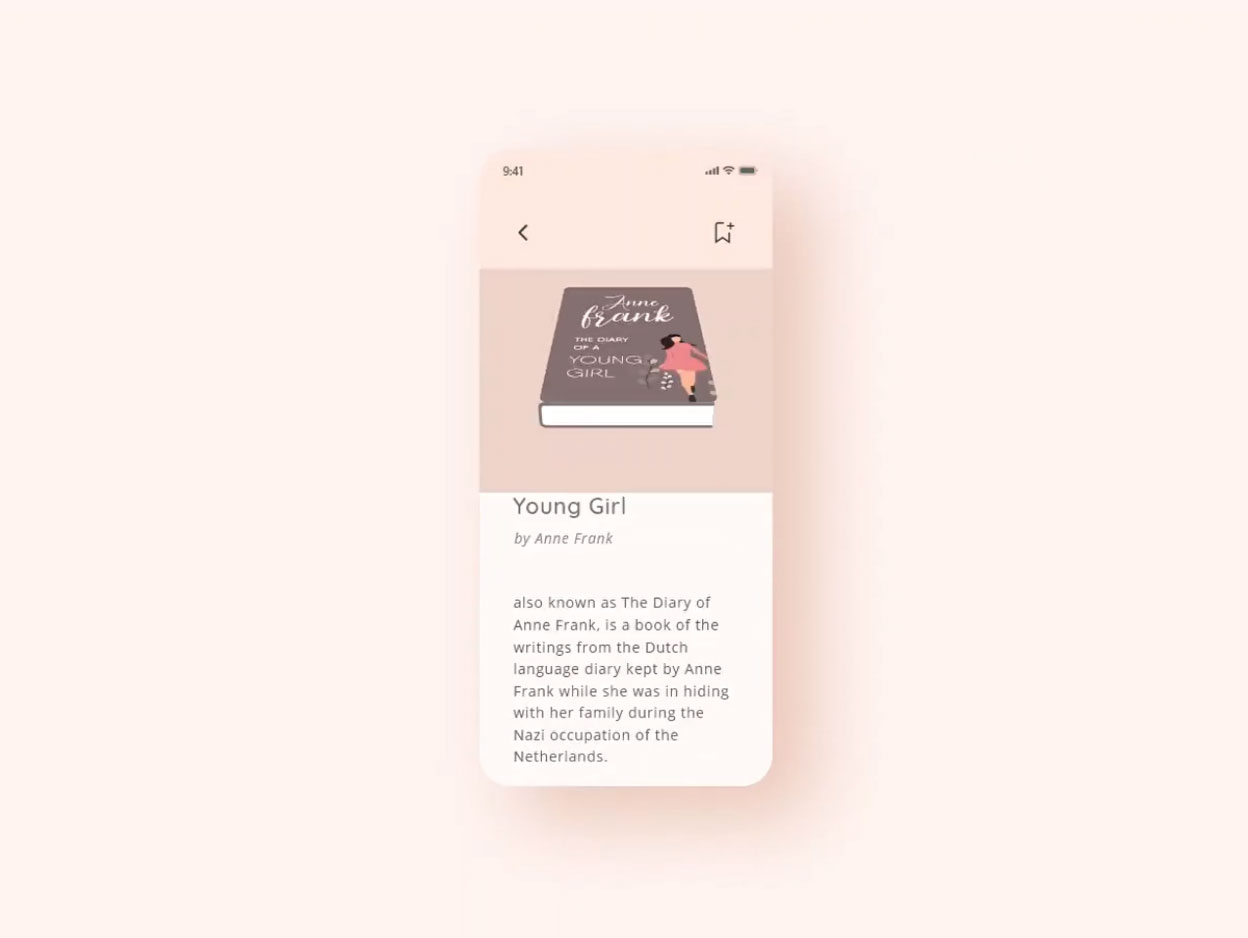 3D Ebook Flip Animation Adobe XD Template