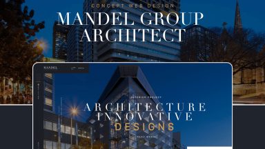 Free Architecture Website Template XD - Xd File