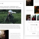 Free Lifestyle Landing Page Template XD