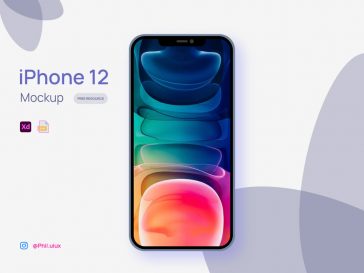 Free iPhone 12 XD mockup