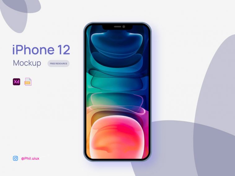 Free iPhone 12 XD mockup