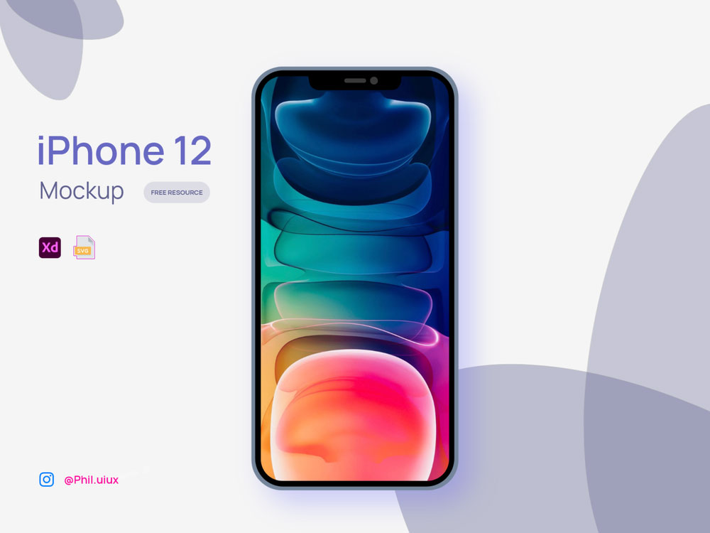 Download Free Iphone 12 Xd Mockup Free Xd File