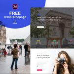 Travel Website Landing Page XD