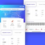 Airplane Ticket IOS App UI XD Freebies