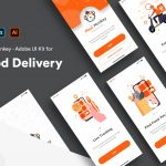 Food Delivery iOS App UI XD Template