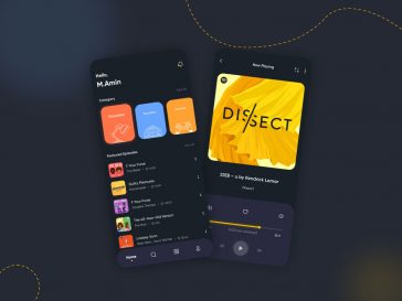 Podcast Mobile App XD Template