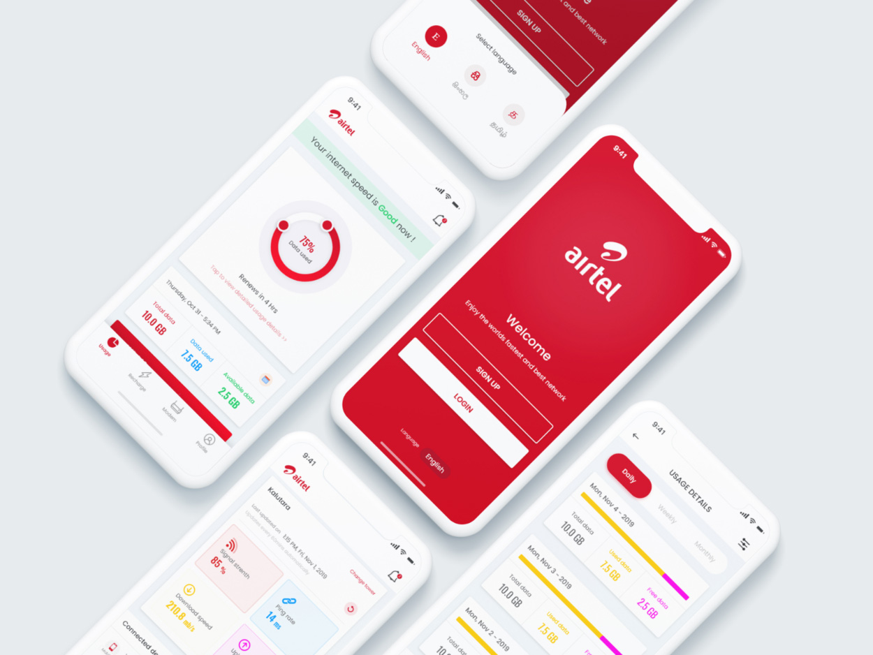 Internet Broadband XD IOS App Concept