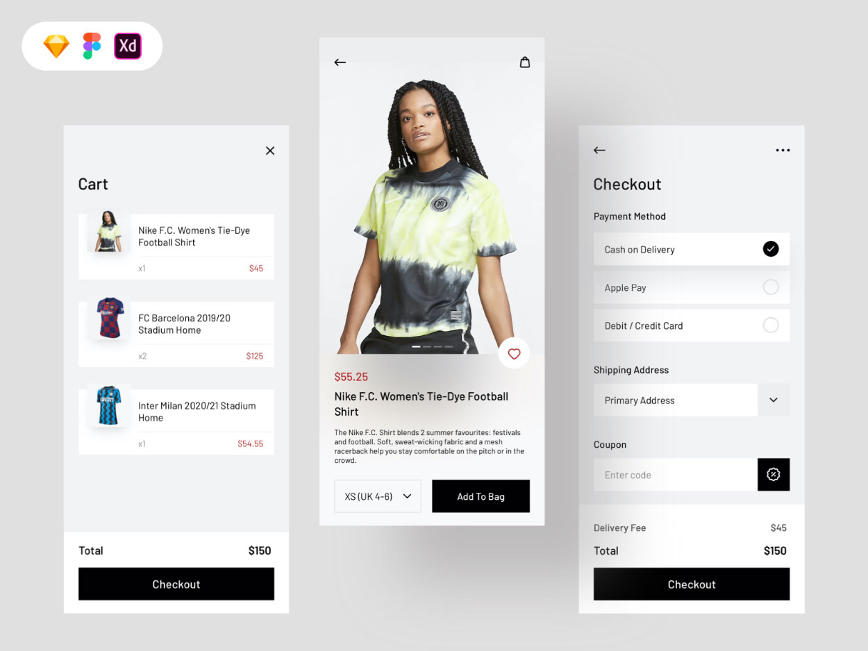 Jersey Shop Figma Mobile App UI Kit