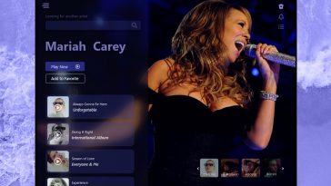 Music App XD Concept Template