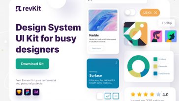 RevKit Free XD Design System UI Kit