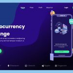 Cryptocurrency Exchange Free Adobe XD Landing Page