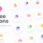 Free Glass Icons Set for Adobe XD