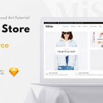 Misto eCommerce Website Template XD