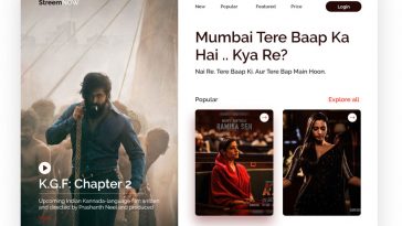 Movie Streaming XD Tablet Template