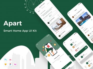 Smart Home UI kit for Adobe XD