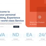Banking Experience XD Landing Page