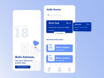Doctor Mobile / Medical XD App Template