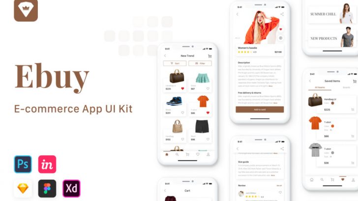 Ramni - Free eCommerce UI Kit for Adobe XD Templates - Xd File