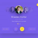 Invitation Widget UI for Adobe XD