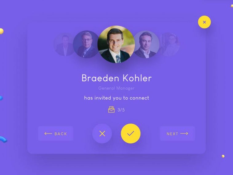Invitation Widget UI for Adobe XD