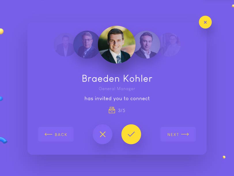 Invitation Widget UI For Adobe XD