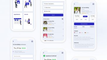 Medical App free UI kit for Adobe XD