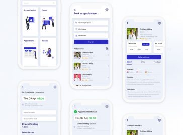 Medical App free UI kit for Adobe XD