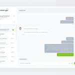 Open Messenger Chat Desktop Web App XD Template