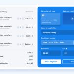 Shopping Cart Payment UI Screen for XD