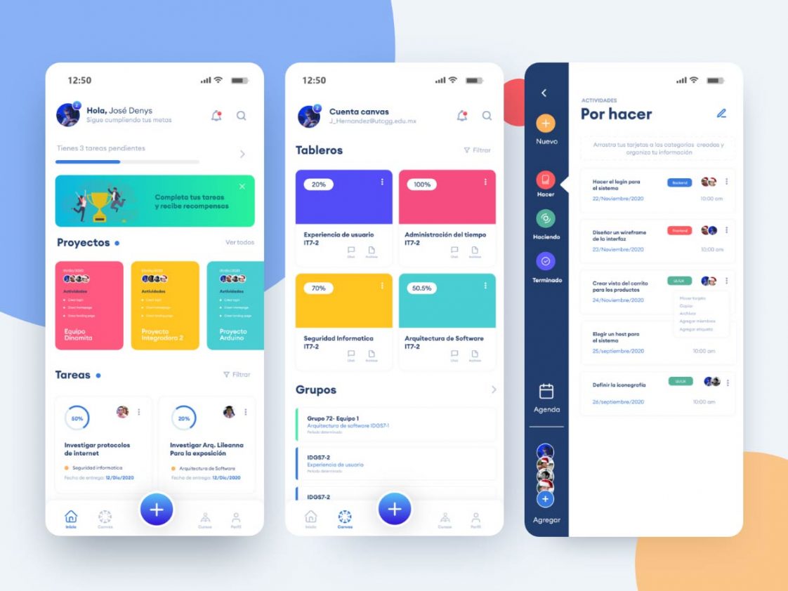 Free Task App XD Mobile Template Free Adobe Xd File