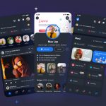 Facebook App XD Redesign Dark Mode Concept