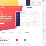 Free SaaS Landing Page XD Template