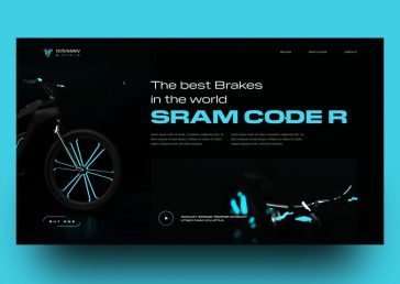 Free XD Odyssey Bicycle Website Template