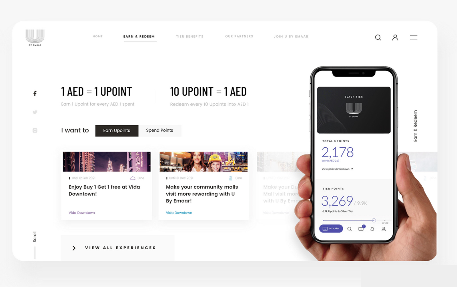 Loyalty Program XD Website Template